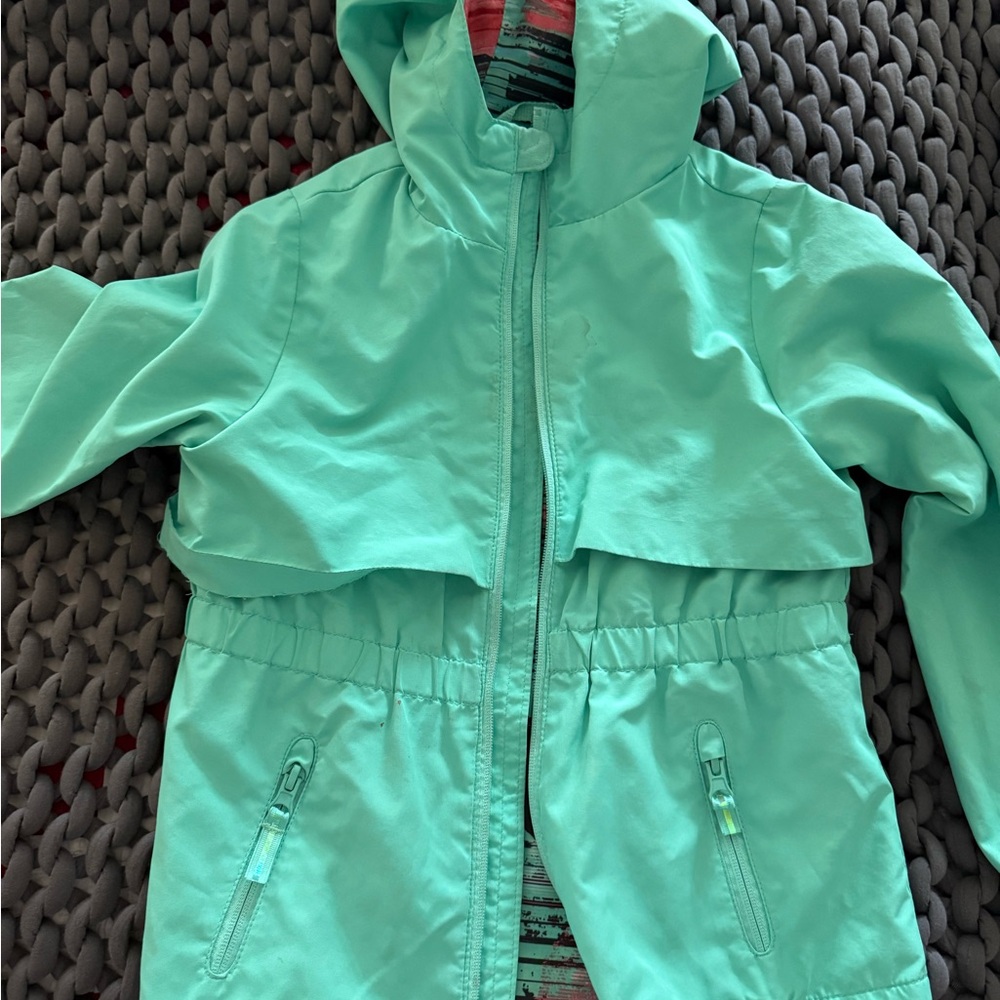 Champion Girls Mint Green Raincoat with Hood